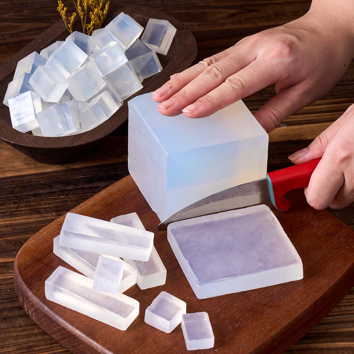 Soap Making Glycerin - Baza do mydła glicerynowego, przezroczysta, biała,