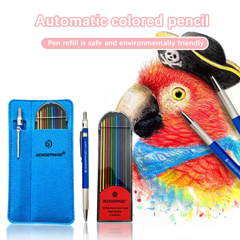 Staedtler Pencil Lumocolor - Zestaw ołówków automatycznych 12/24 kolorowe wkłady