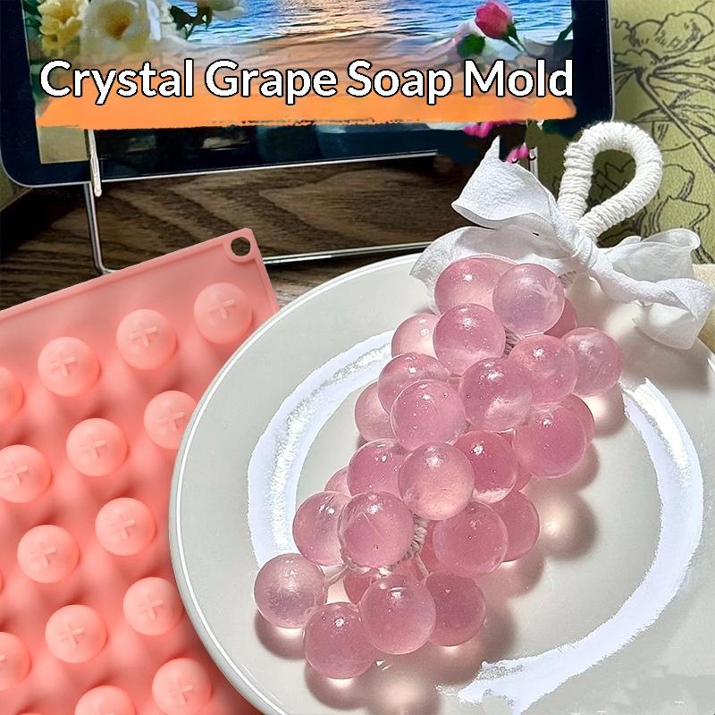 Soap Making Lye - Silikonowe formy w kształcie winogrona, łatwe