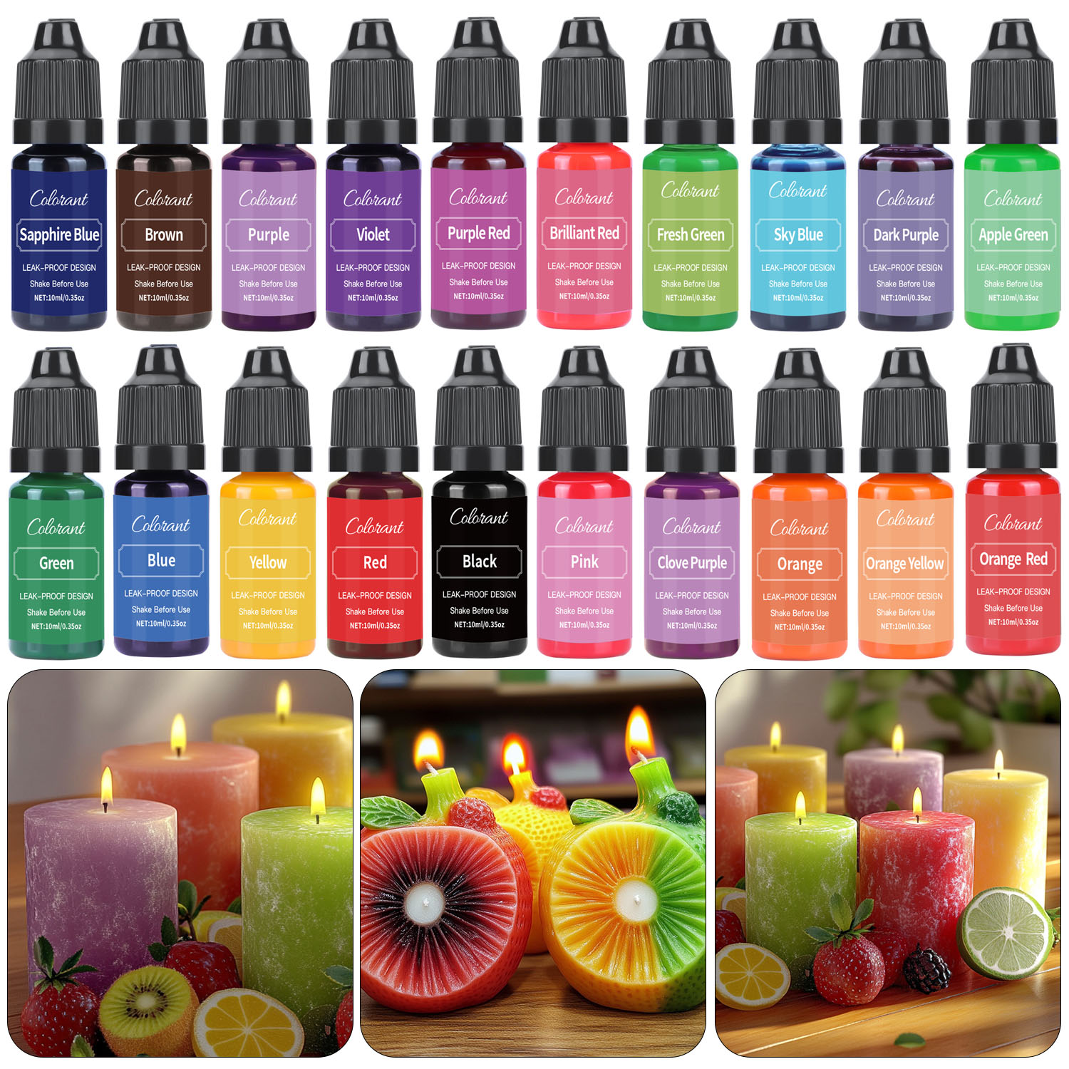 10ml barwniki do świec Pigment – Soap Making Lye recenzja i cena